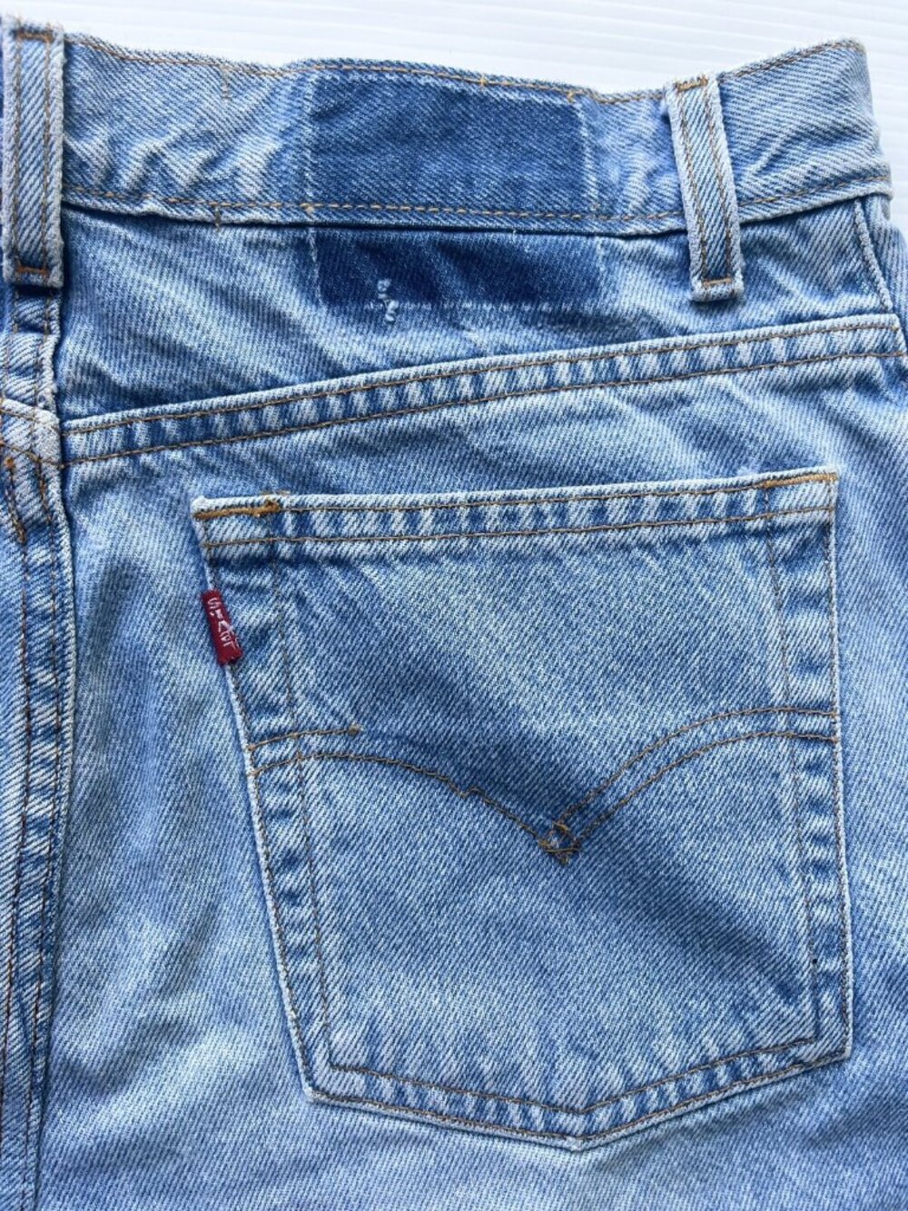 After Party by Nasty Gal Drifter Denim Mini Skirt Raw Hem Size 25 & 29 NWOT - Picture 6 of 16